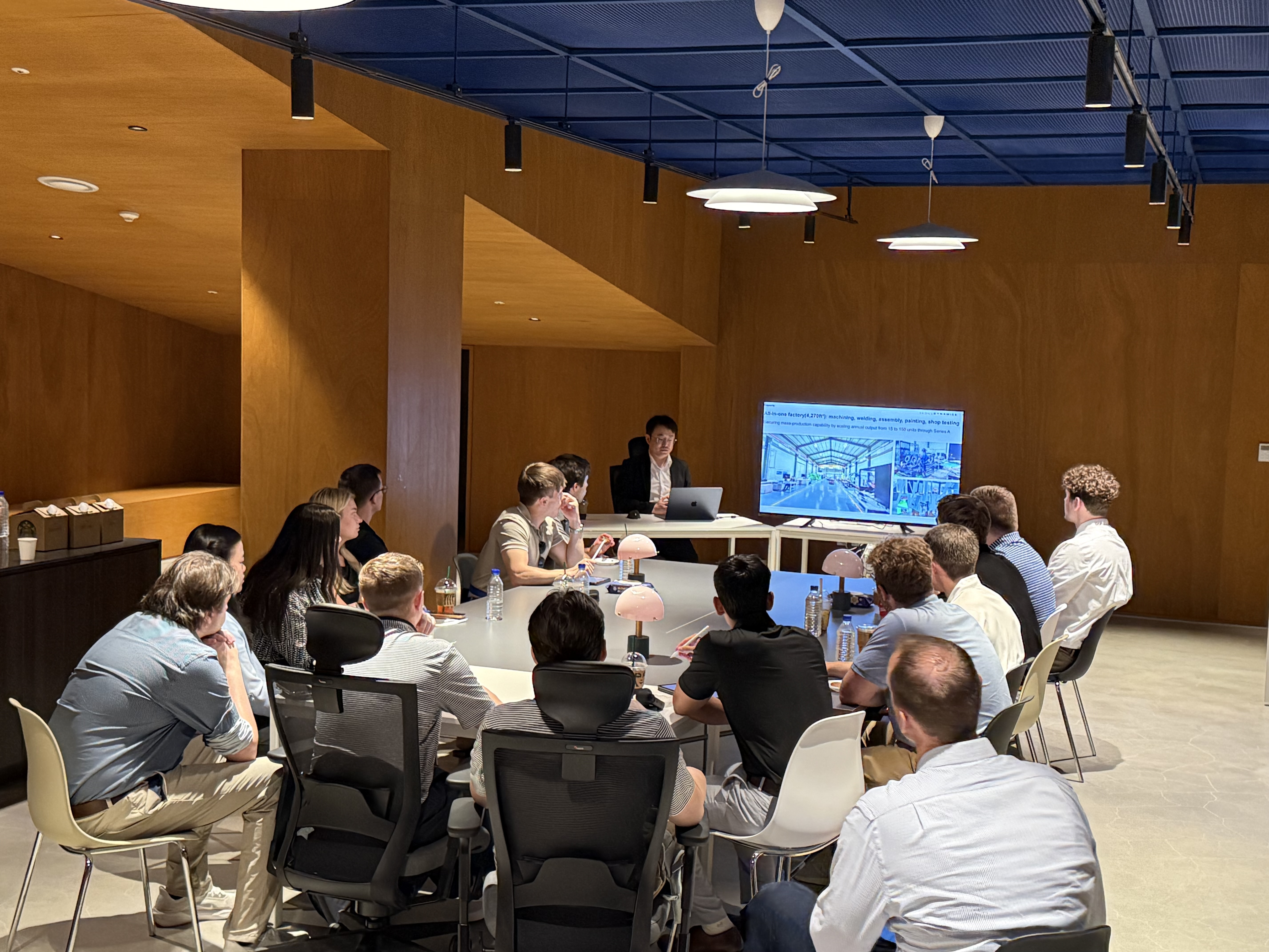 University of Kentucky delegation during the company presentation at Seoul Dynamics.